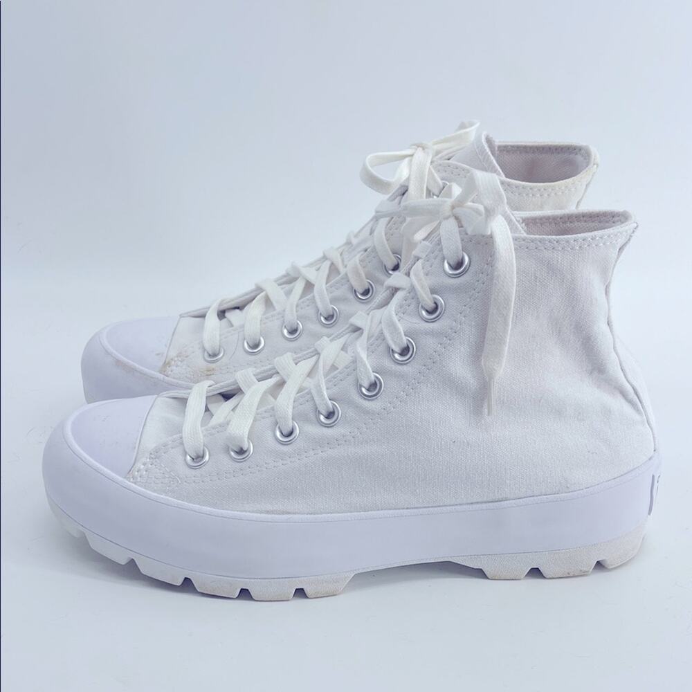 Converse Chuck Taylor All Star lugged hi top lace up sneaker shoes sz 10